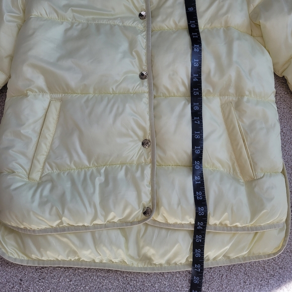 Like New Mango Light Yellow Puffer Jacket Size S - Picture 10 of 13